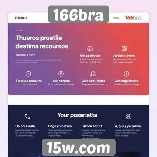 Recursos e funcionalidades do site 166bra